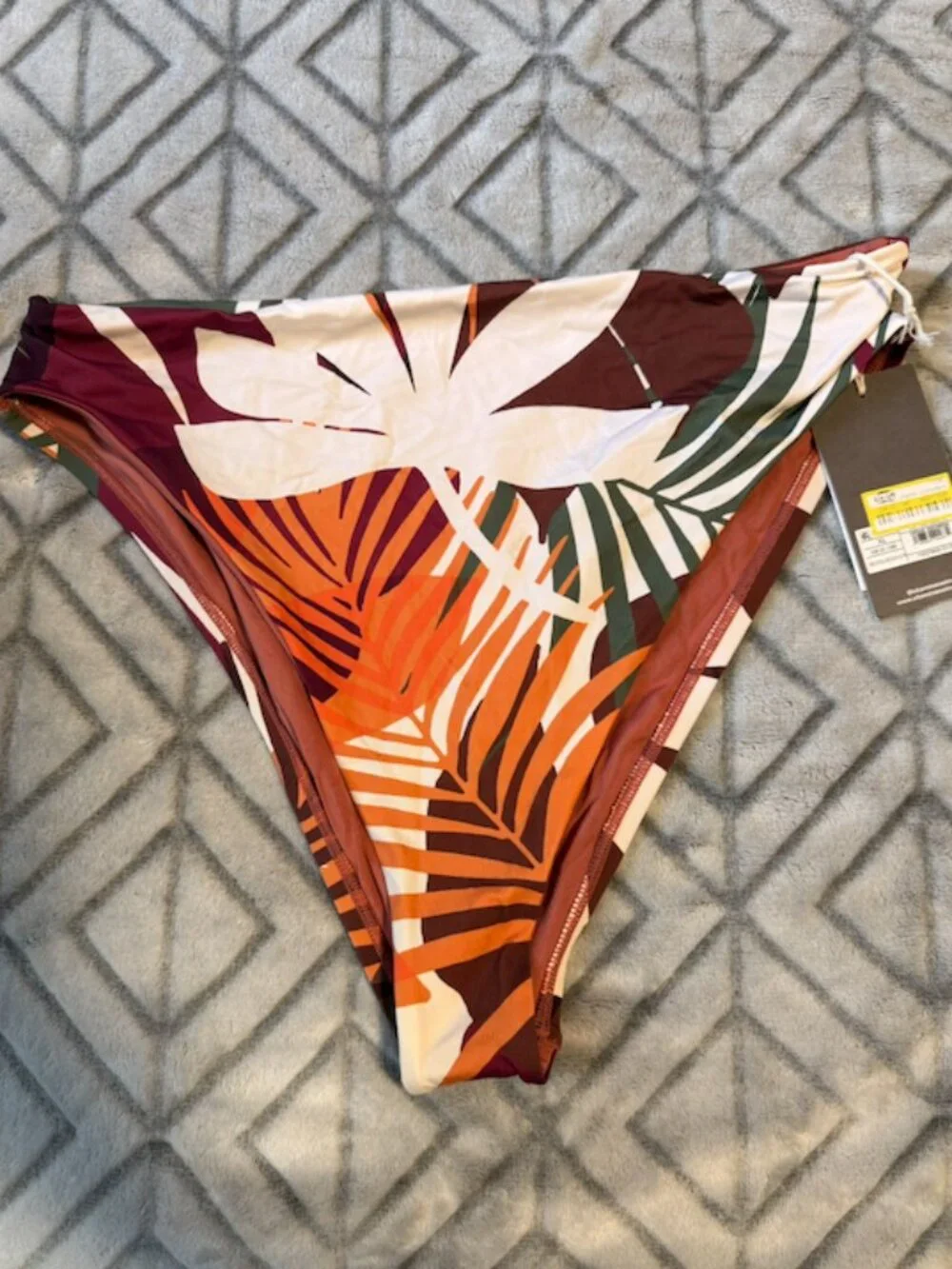NWT Reversible Floral Bikini Bottoms Size XL | 2-in-1 Swimwear